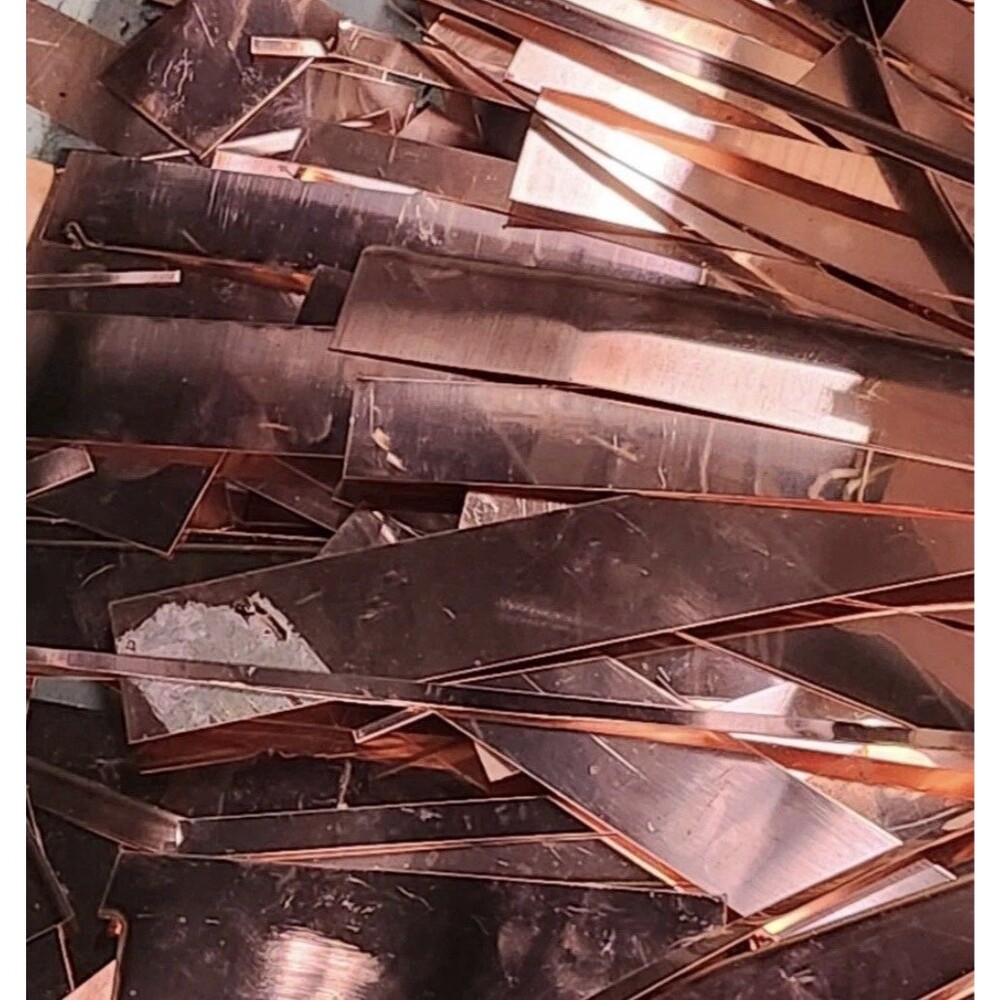 scrap copper sheet metal 5 POUNDs C110 pure copper 16 ounce 24 gauge